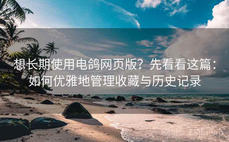 想长期使用电鸽网页版?先看看这篇:如何优雅地管理收藏与历史记录 想长期使用电鸽网页版?先看看这篇:如何优雅地管理收藏与历史记录