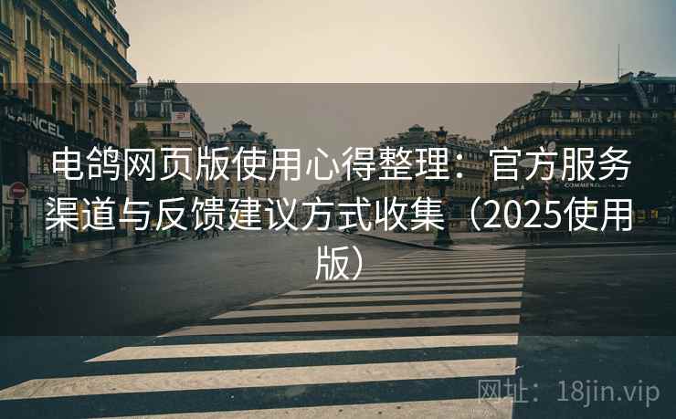 电鸽网页版使用心得整理：官方服务渠道与反馈建议方式收集（2025使用版）