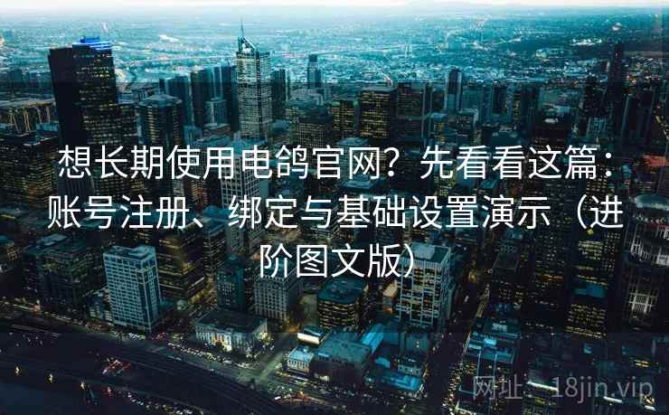 想长期使用电鸽官网?先看看这篇:账号注册、绑定与基础设置演示(进阶图文版) 想长期使用电鸽官网?先看看这篇:账号注册、绑定与基础设置演示(进阶图文版)