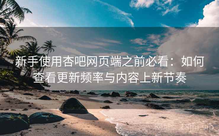 新手使用杏吧网页端之前必看：如何查看更新频率与内容上新节奏