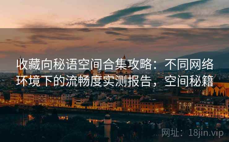 收藏向秘语空间合集攻略：不同网络环境下的流畅度实测报告，空间秘籍