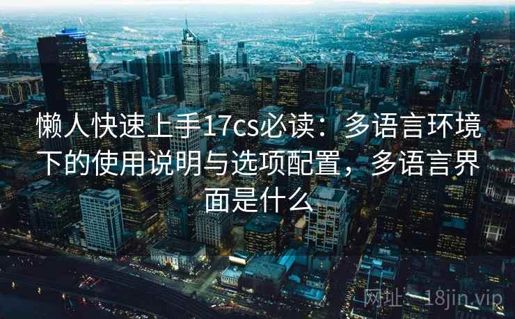 懒人快速上手17cs必读：多语言环境下的使用说明与选项配置，多语言界面是什么