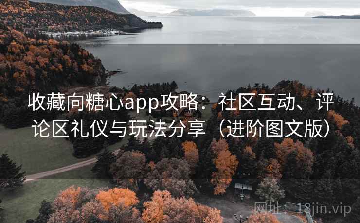 收藏向糖心app攻略：社区互动、评论区礼仪与玩法分享（进阶图文版）