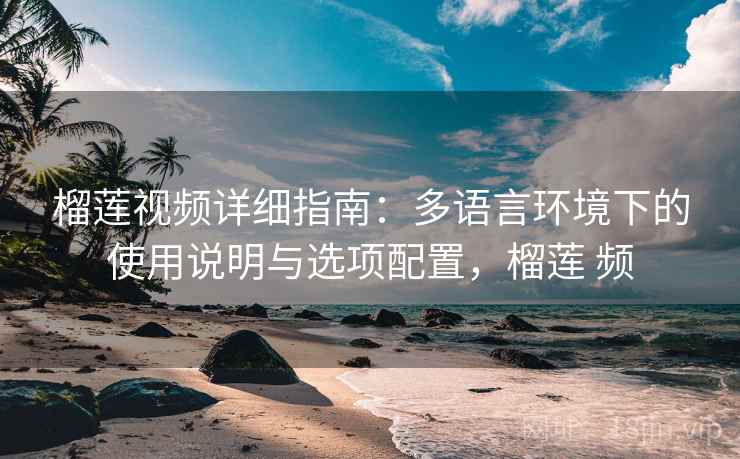榴莲视频详细指南：多语言环境下的使用说明与选项配置，榴莲 频